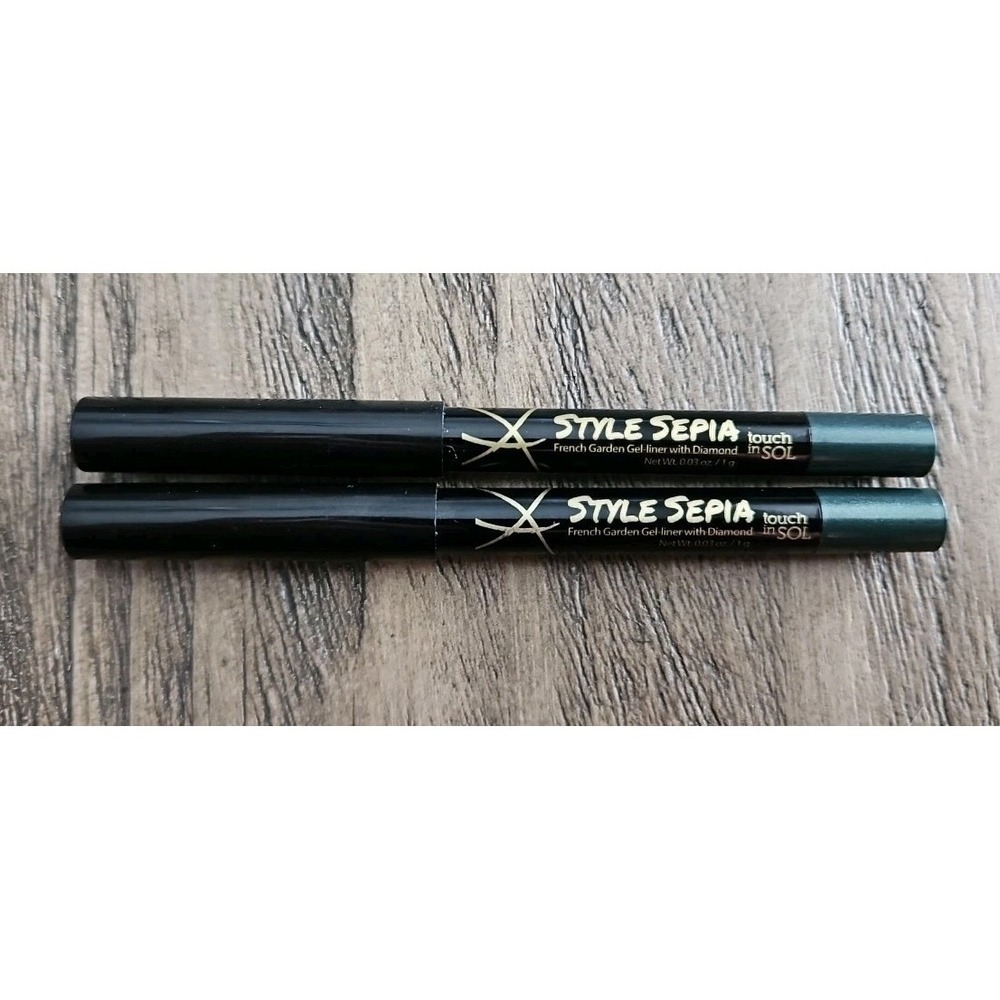 2X Touch In Sol Gel Eyeliner In JARDIN  Style Sepia Green Liner